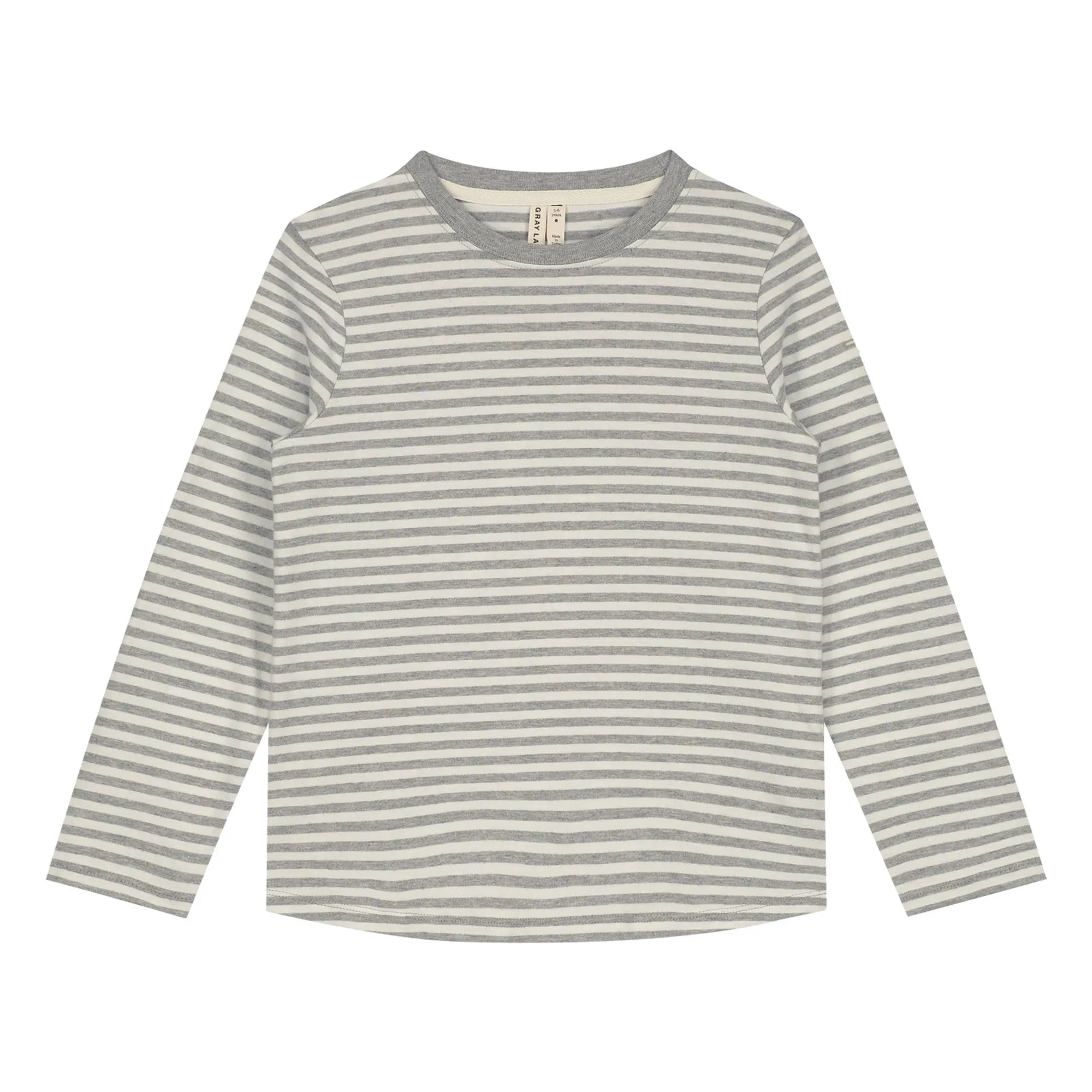 Gray Label - Striped Organic Cotton T-Shirt | Gray