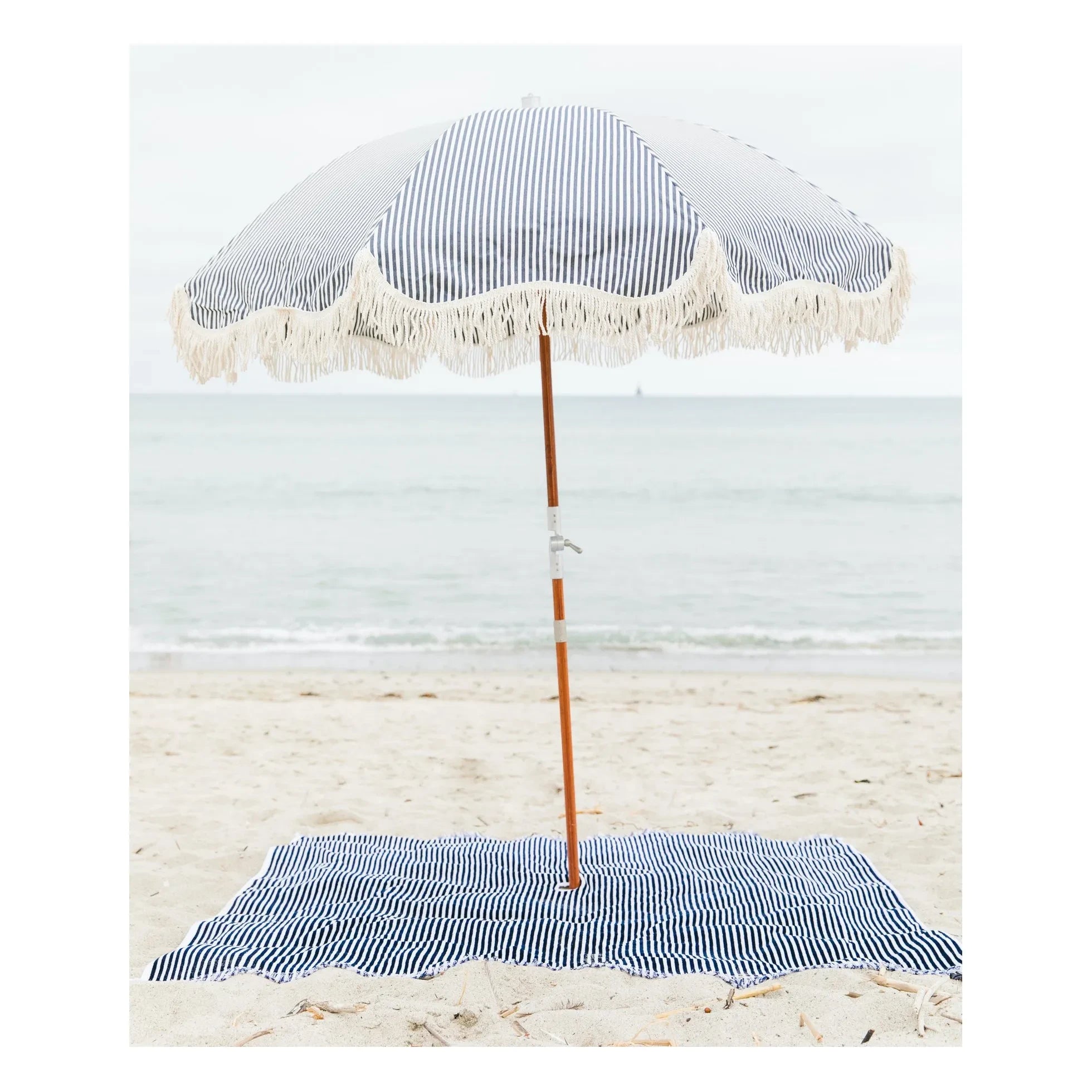 Business & Pleasure Co. - Navy Beach Umbrella Beach Towel