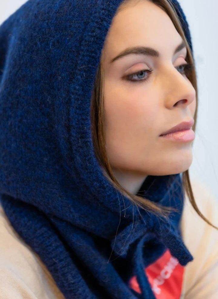 K'puche - Kim Alpaca Hooded Sweatshirt | Navy