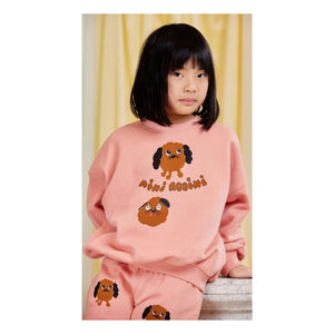 Mini Rodini - Doggies Organic Cotton Sweatshirt | Pink