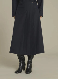 Soeur - Varna Wool Skirt | Midnight Blue