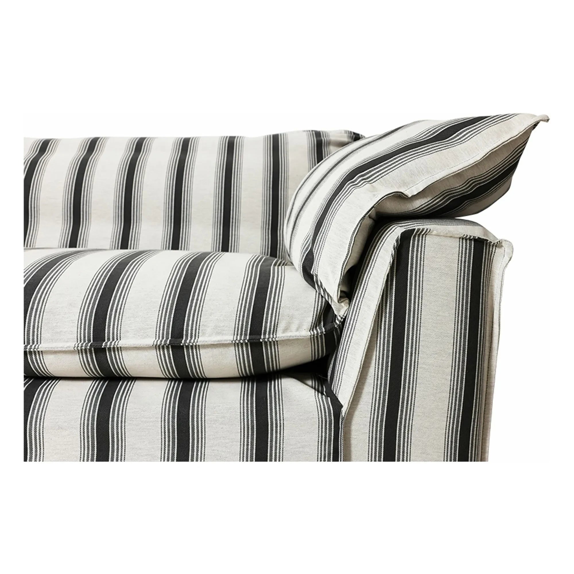 HKliving - Nomad 3-seater striped sofa | Chalk