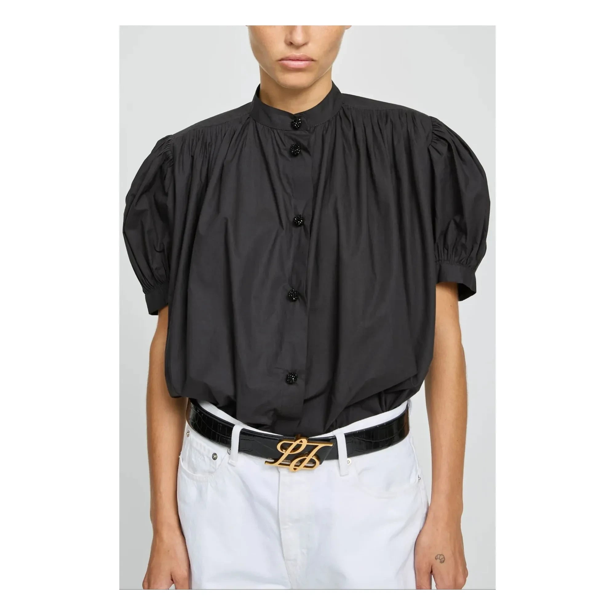 Laurence Bras - Ajmer Cotton Blouse | Black