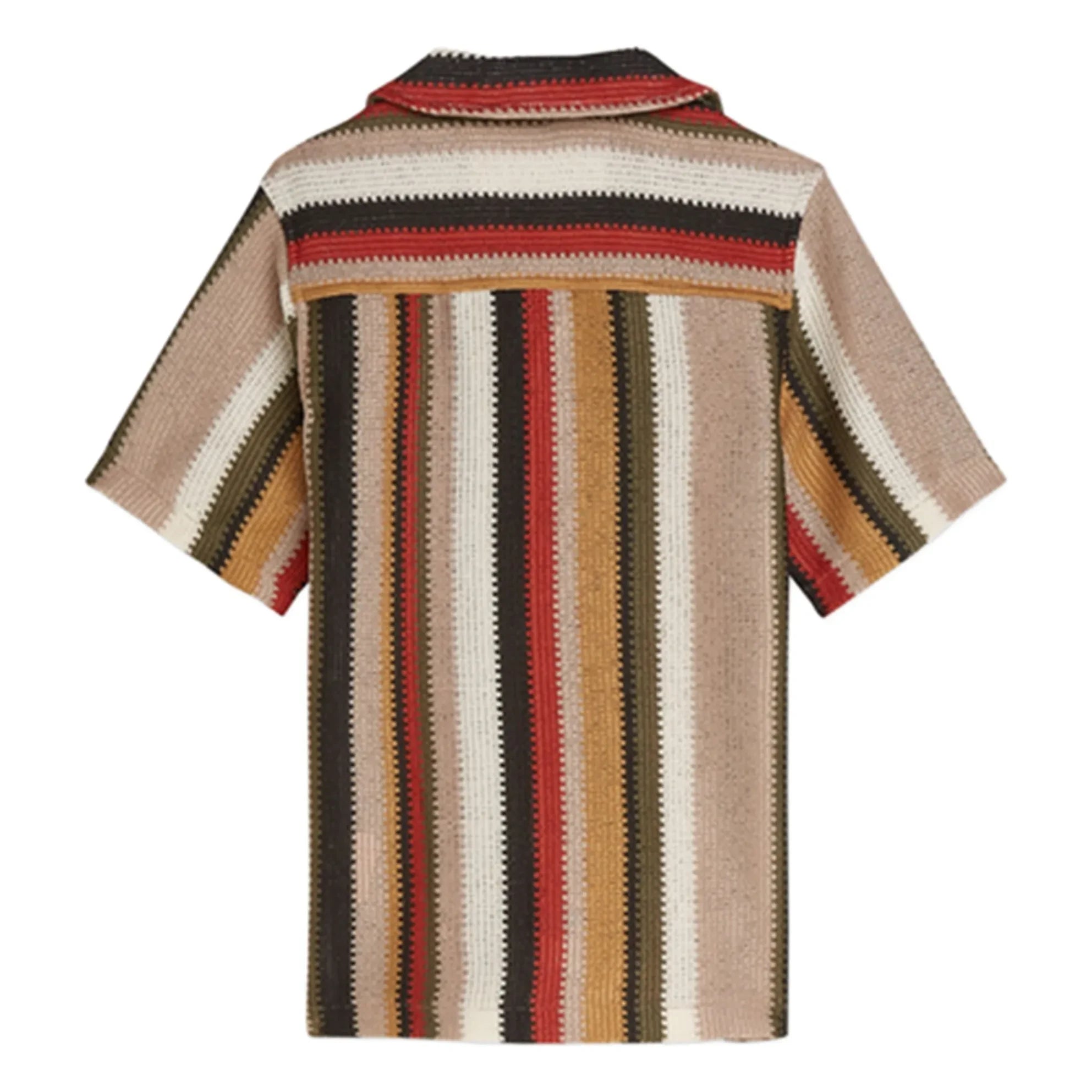 Scotch & Soda - Striped Mesh Shirt | Red