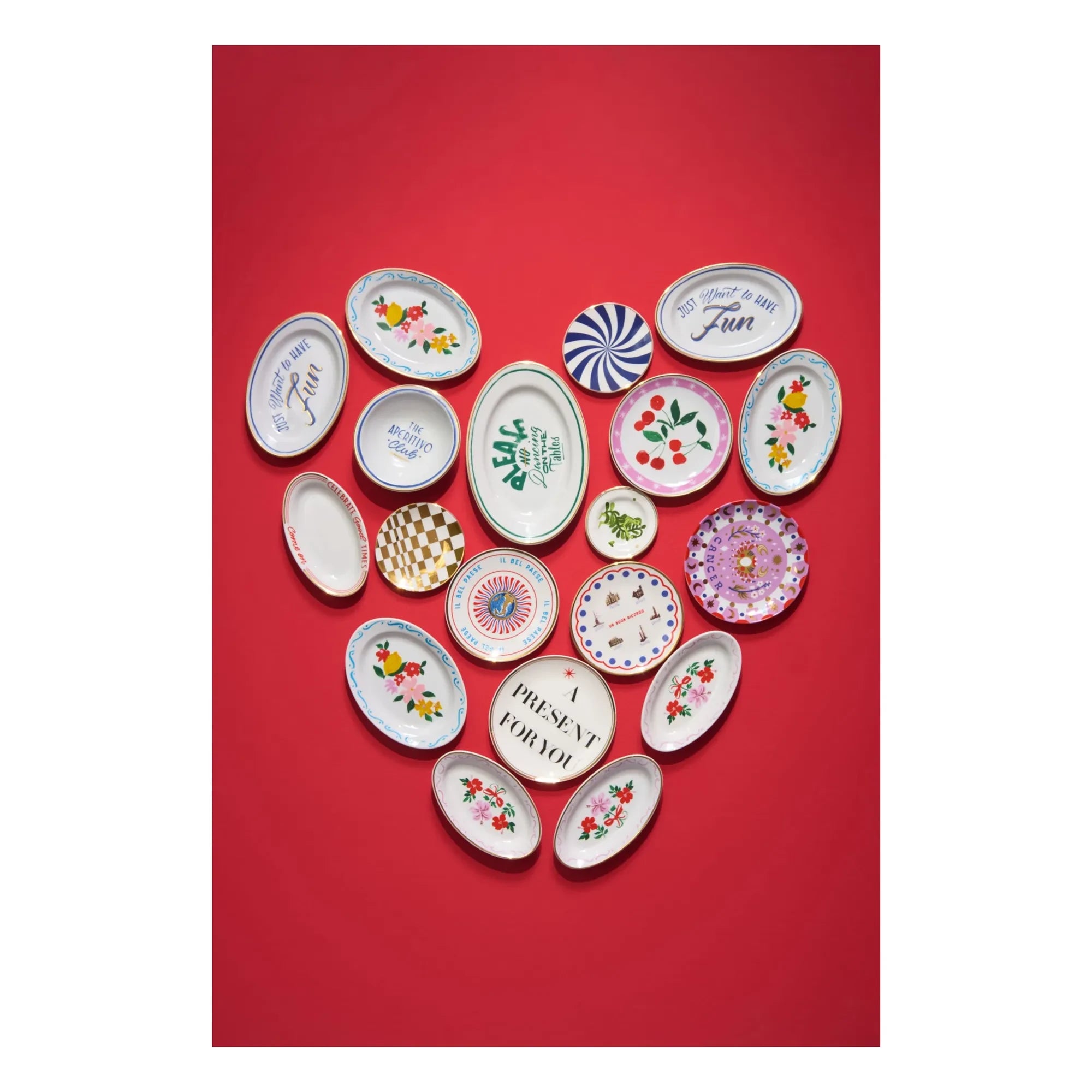 Bitossi - Plat Con Amore, Chiara Perano | Pink