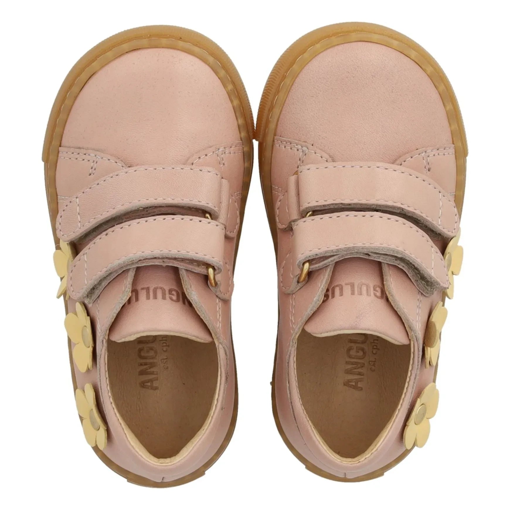Angulus - Double Scratch Flower Sneakers | Pale Pink