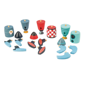 Tender Leaf Toys - Rocket İnşaat Oyunu - 3'lü Set