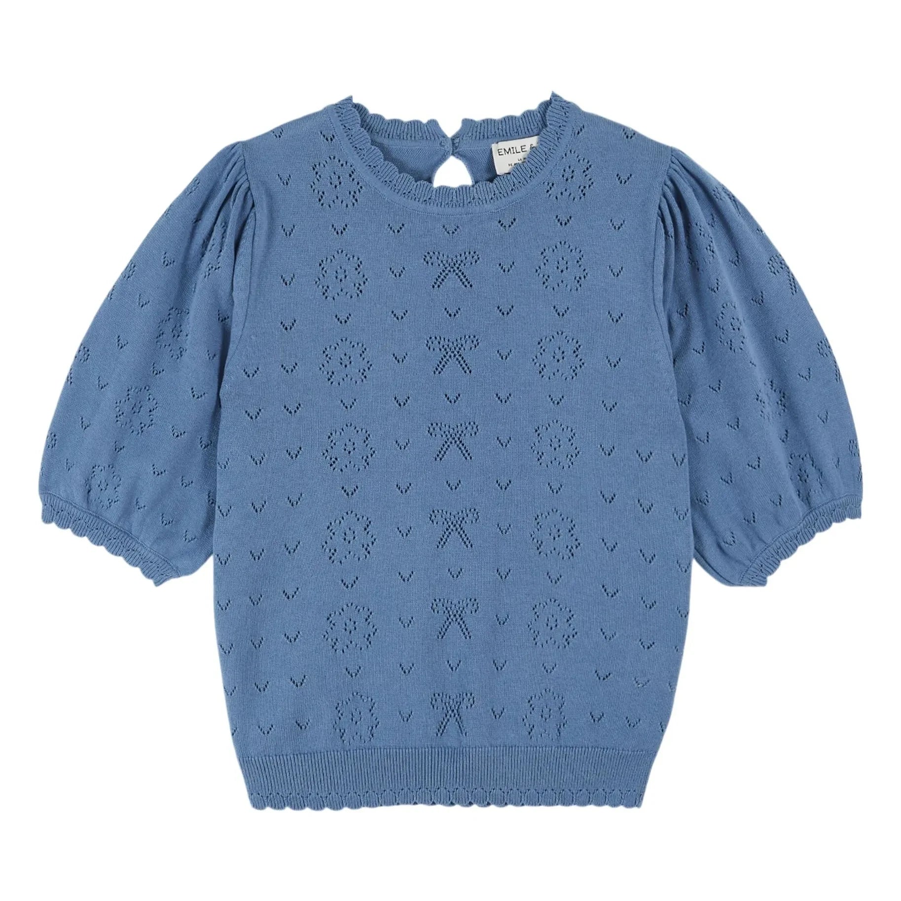 Emile et Ida - Organic Cotton Threaded Textured Sweater | Nuage