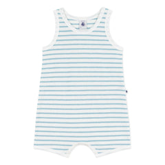 Petit Bateau - Çizgili Havlu Tulum | Mavi