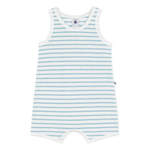 Petit Bateau - Çizgili Havlu Tulum | Mavi