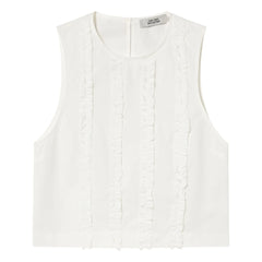 The Tiny Big Sister - Cotton Top | White