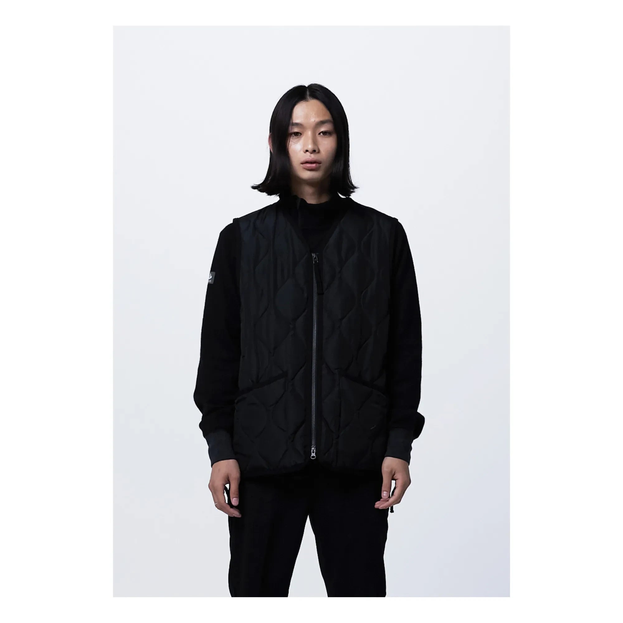 Taion - Quilted Military Vest | Black