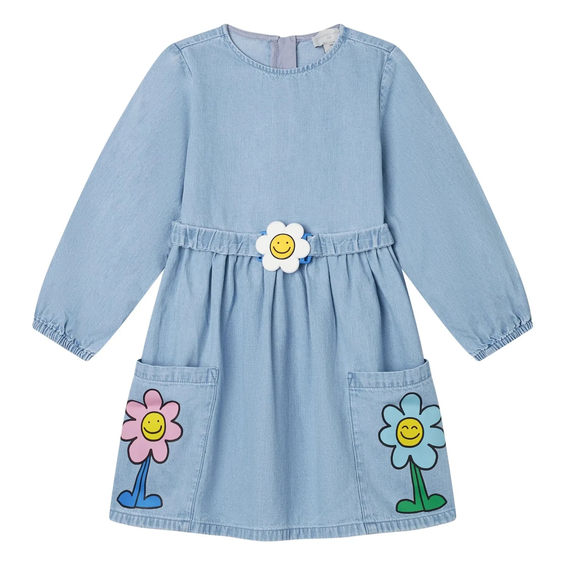 Stella McCartney Kids - Paquerette Denim Dress | Denim Blue