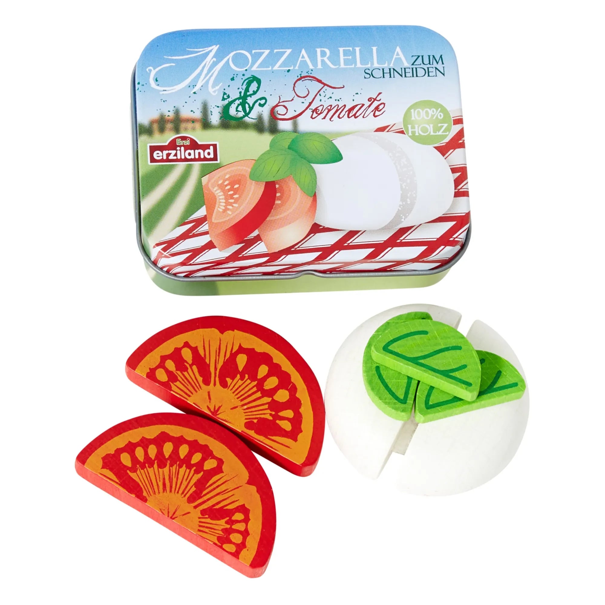 Erzi - Caprese Tinned Box with Lid - 7 Pieces