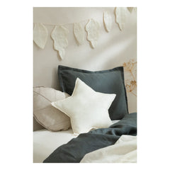 Nobodinoz - Star Cushion - French Linen | Beyaz
