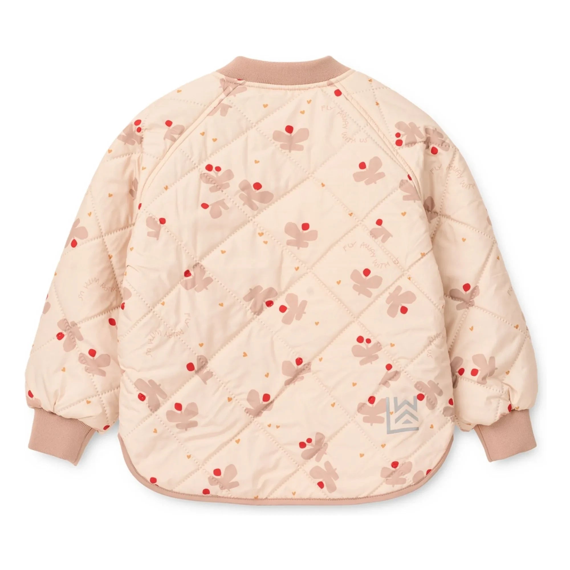 Liewood - Zella Papillons Recycled Fiber Thermal Set | Light Pink