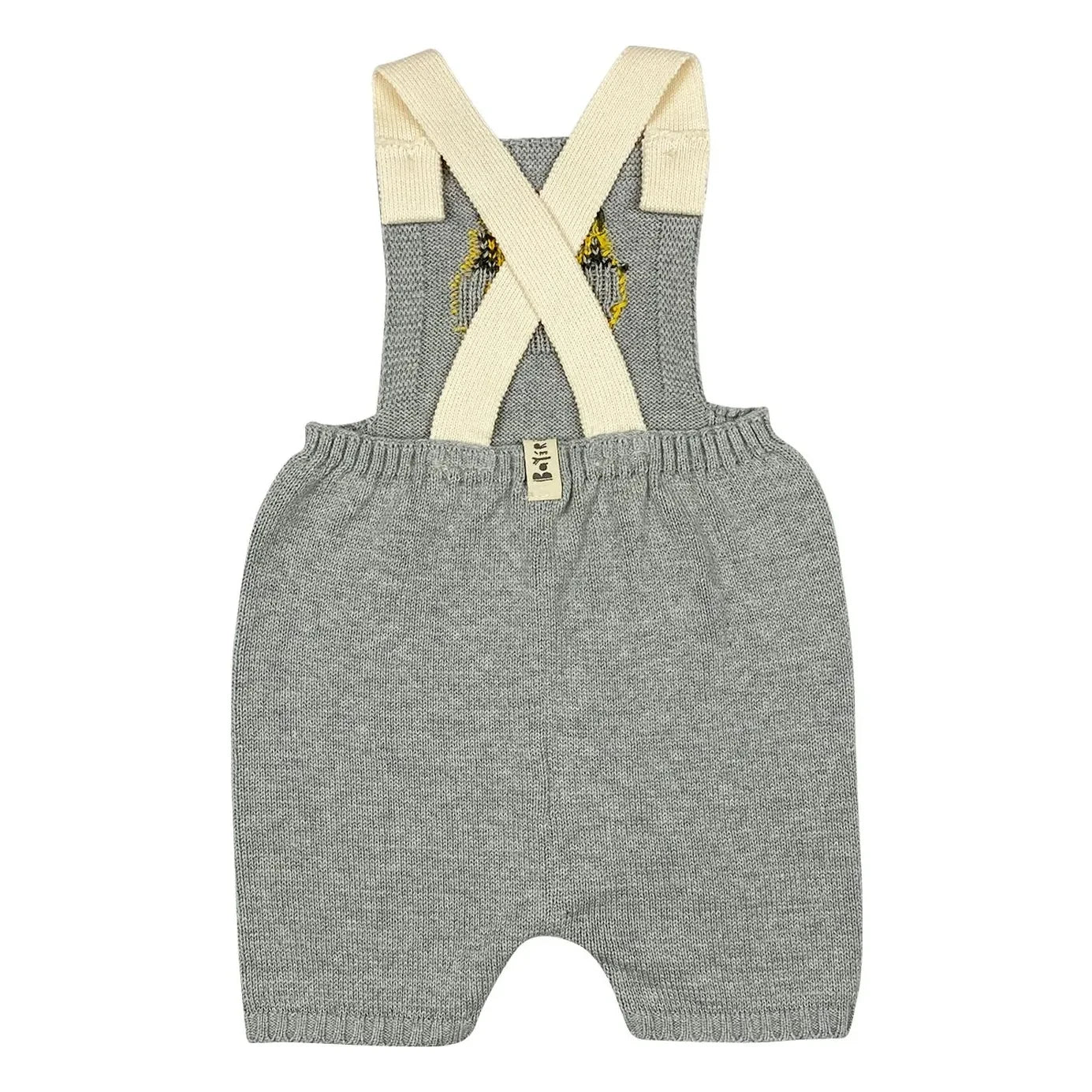 Bayiri - Doro Organic Cotton Knitted Short Salopet | Gray