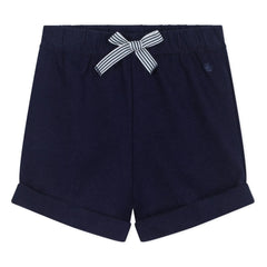 Petit Bateau - Organic cotton fleece shorts | Midnight blue