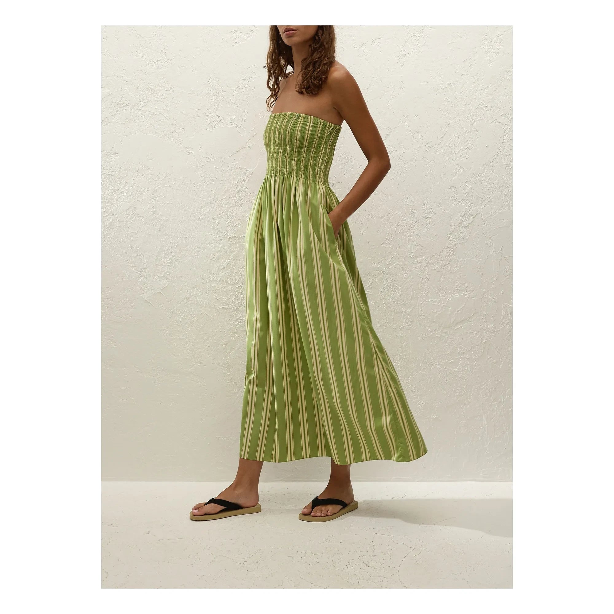 Faithfull the Brand - Jamie Striped Dress | Green