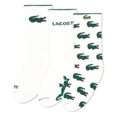 Lacoste - Logo Socks 3-Pack | White