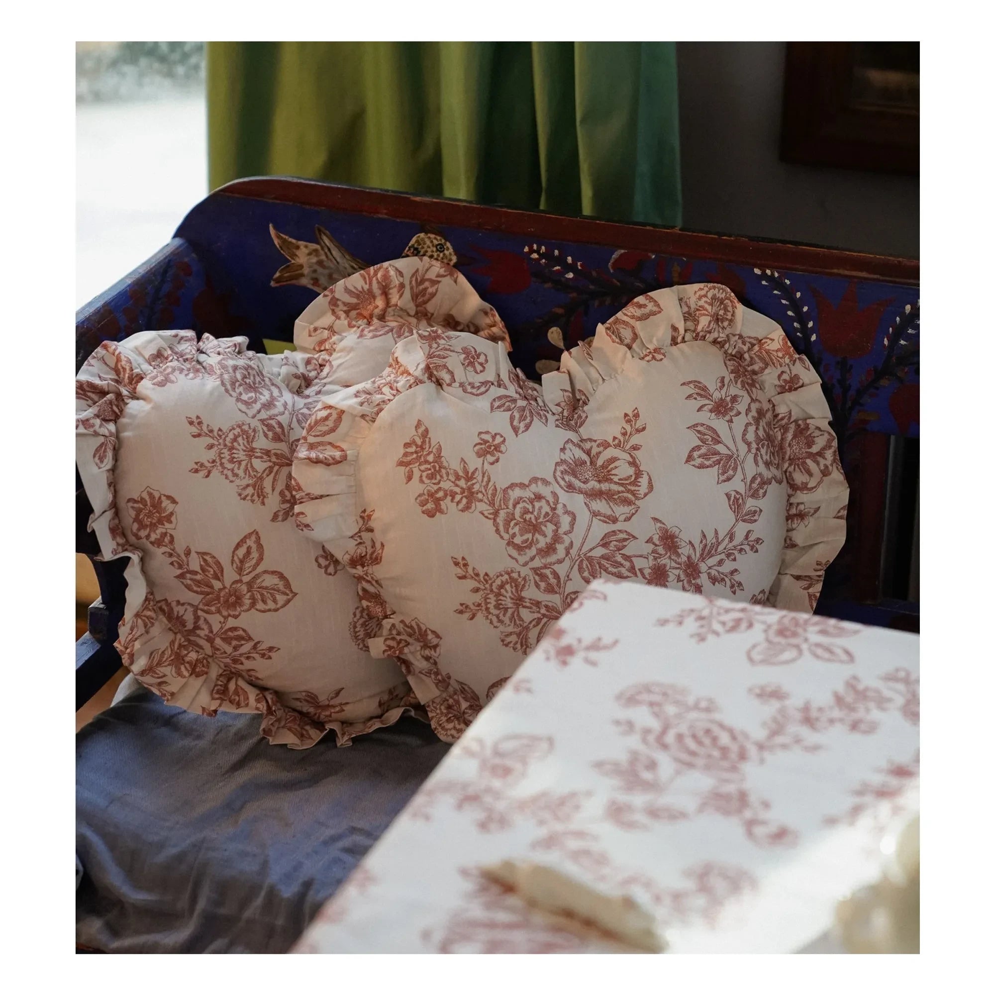 Anna + Nina - Capricious Heart Pillow | Red