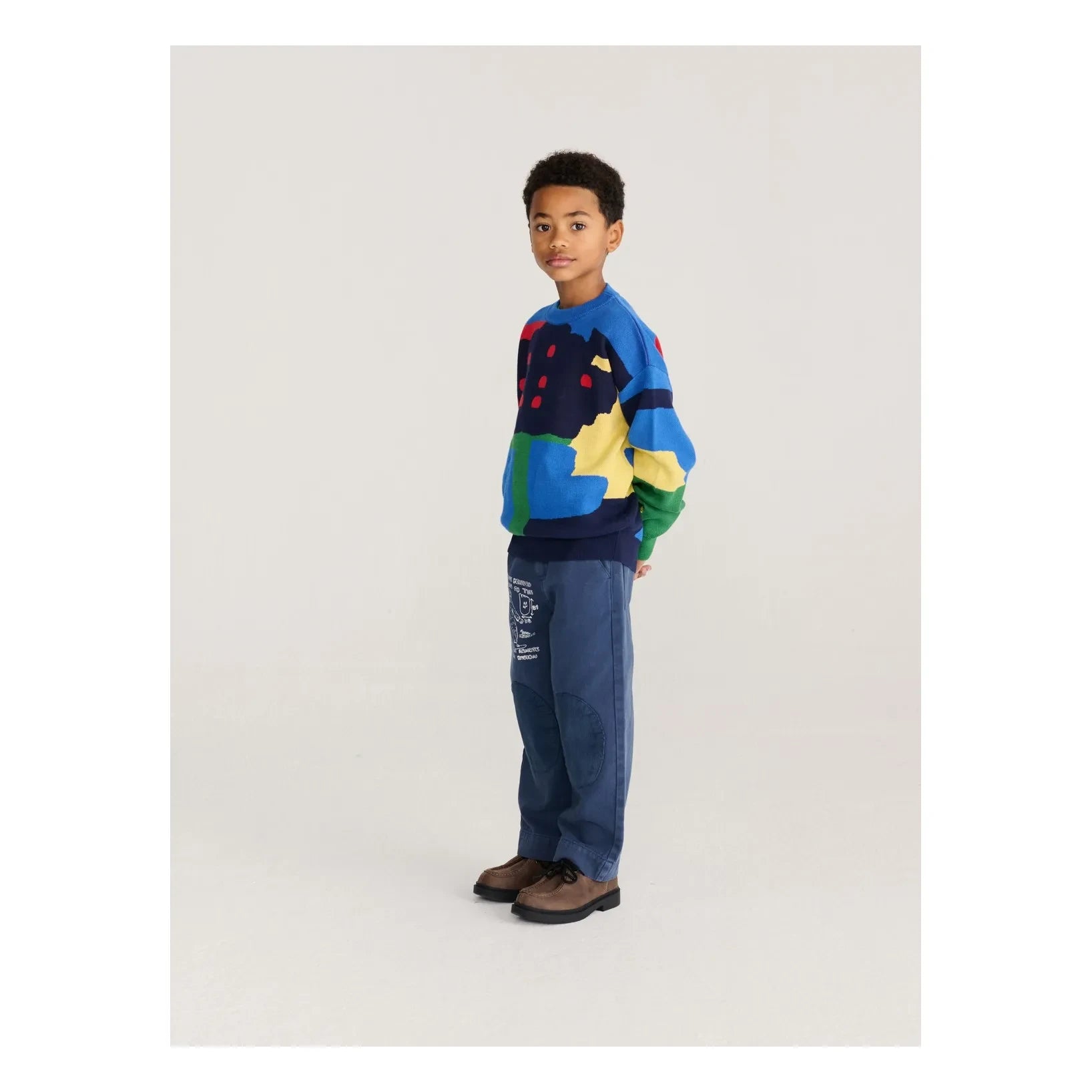 Bobo Choses - Organic Cotton Patch Trousers | Blue