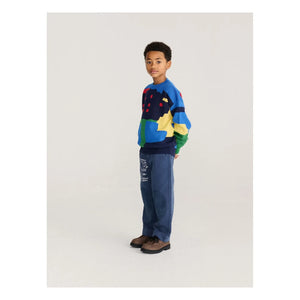Bobo Choses - Organic Cotton Patch Trousers | Blue