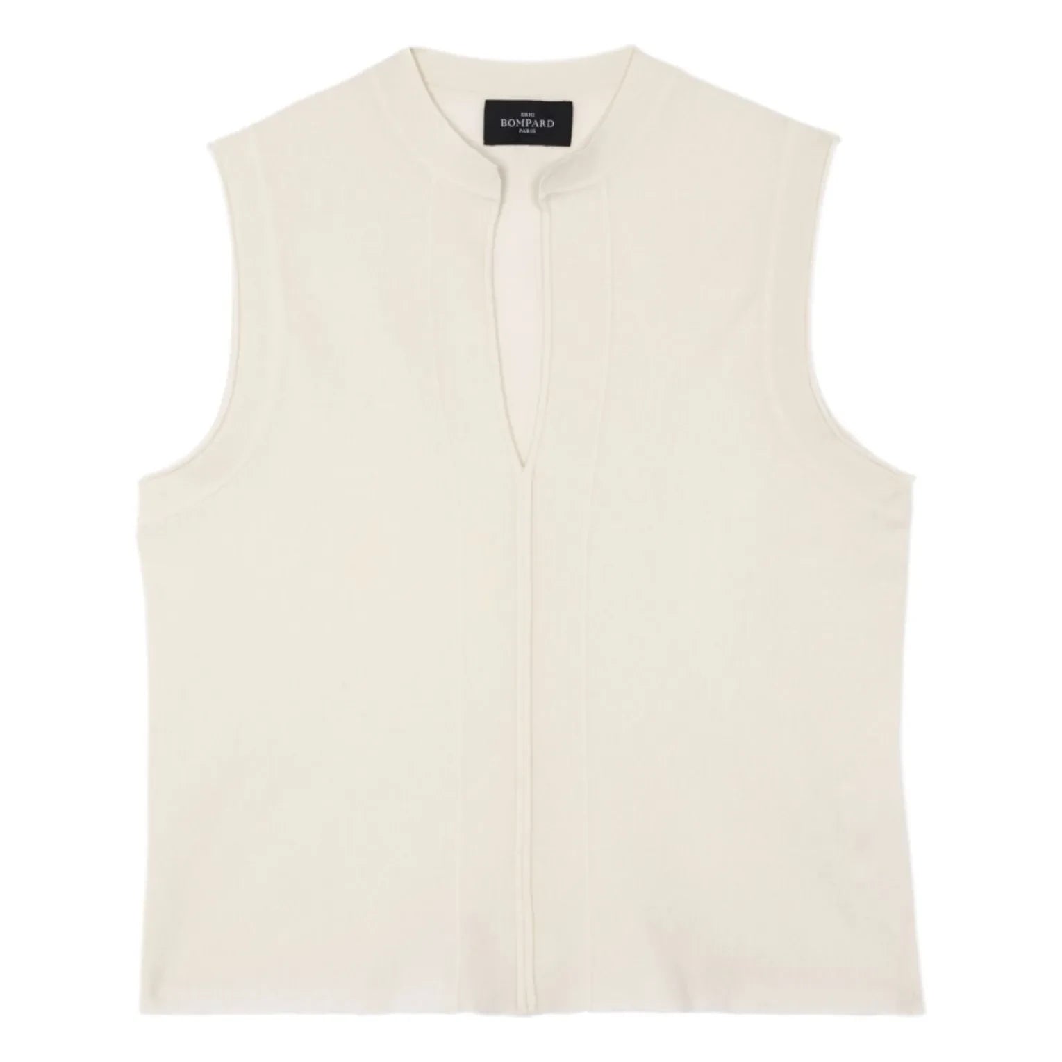 Bompard - Minimalist Cotton and Cashmere Turtleneck Top | Natural