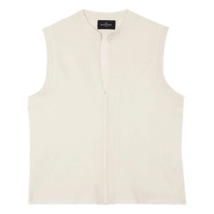 Bompard - Minimalist Cotton and Cashmere Turtleneck Top | Natural