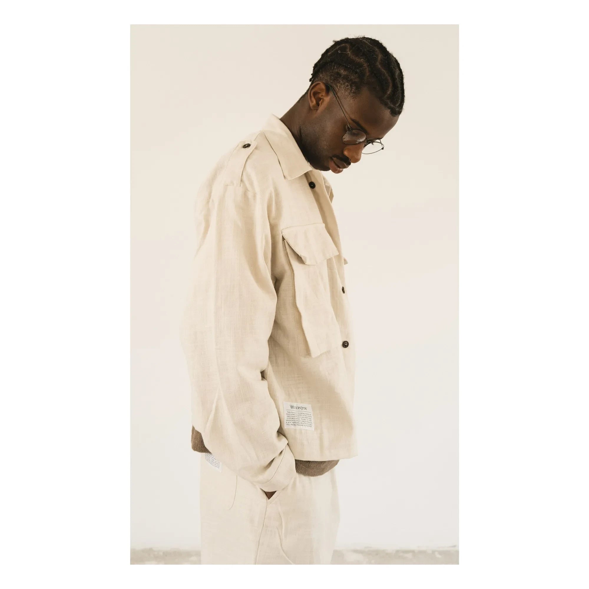 Wooden Store - Askeri overshirt | Krem