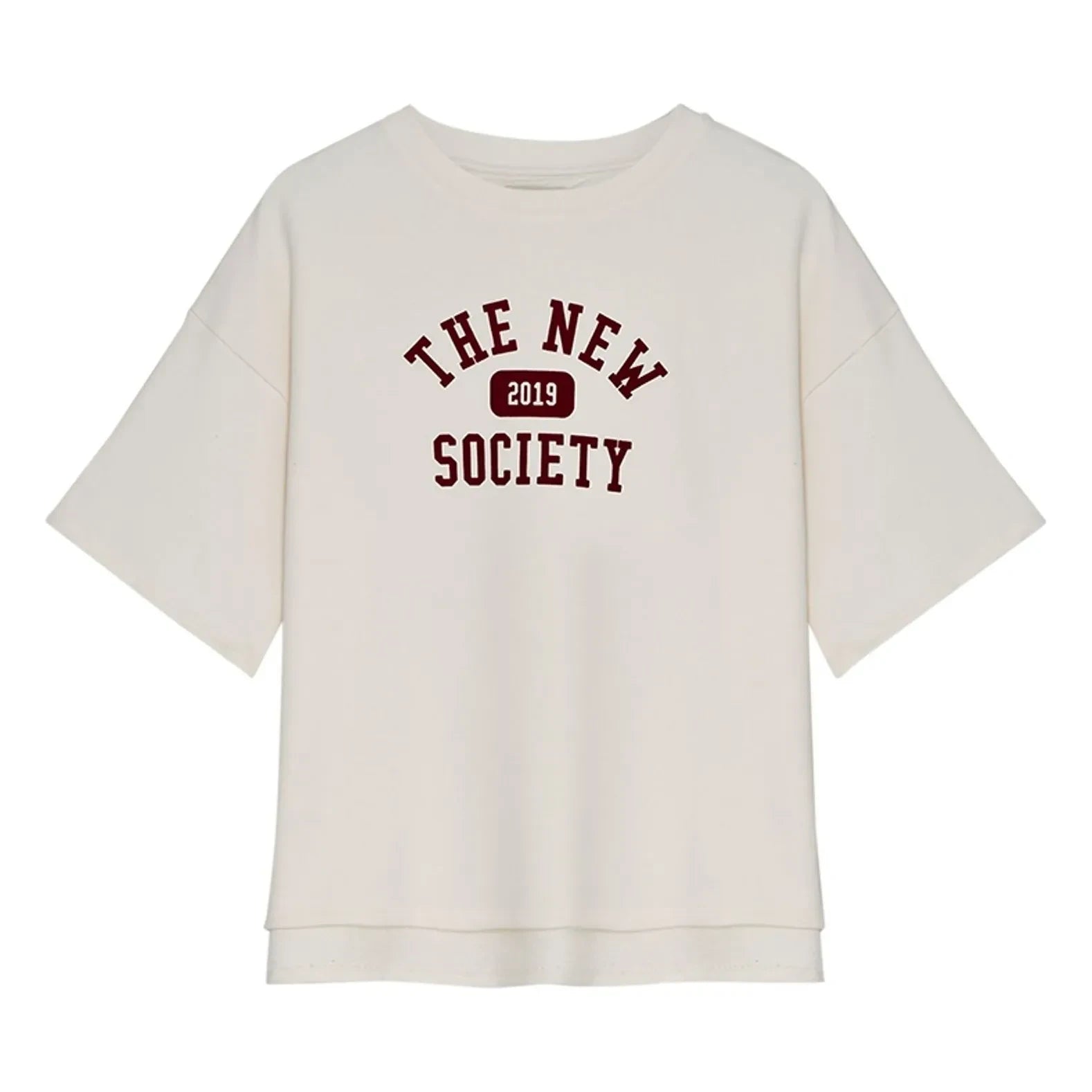 the new society - Ivy Coton T-Shirt | White