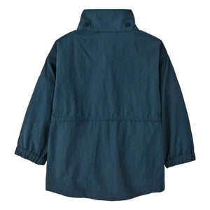 Patagonia - Recycled fiber daily outdoor jacket for babies | Dark blue