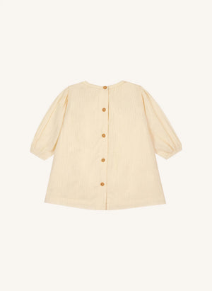 Bonton - İşlemeli elbise France | Krem