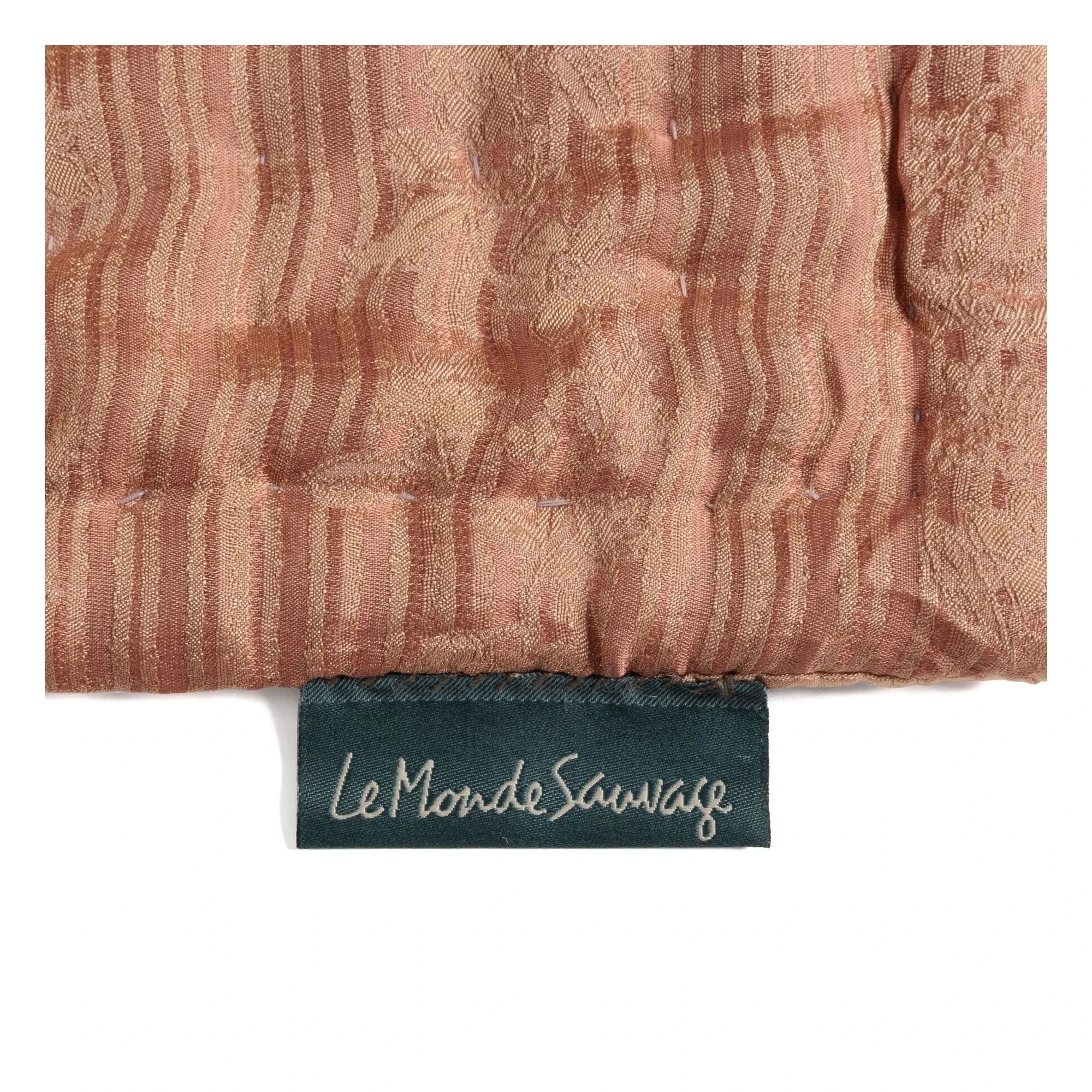 Le Monde Sauvage - Ritournelle ipek yatak örtüsü | Blush