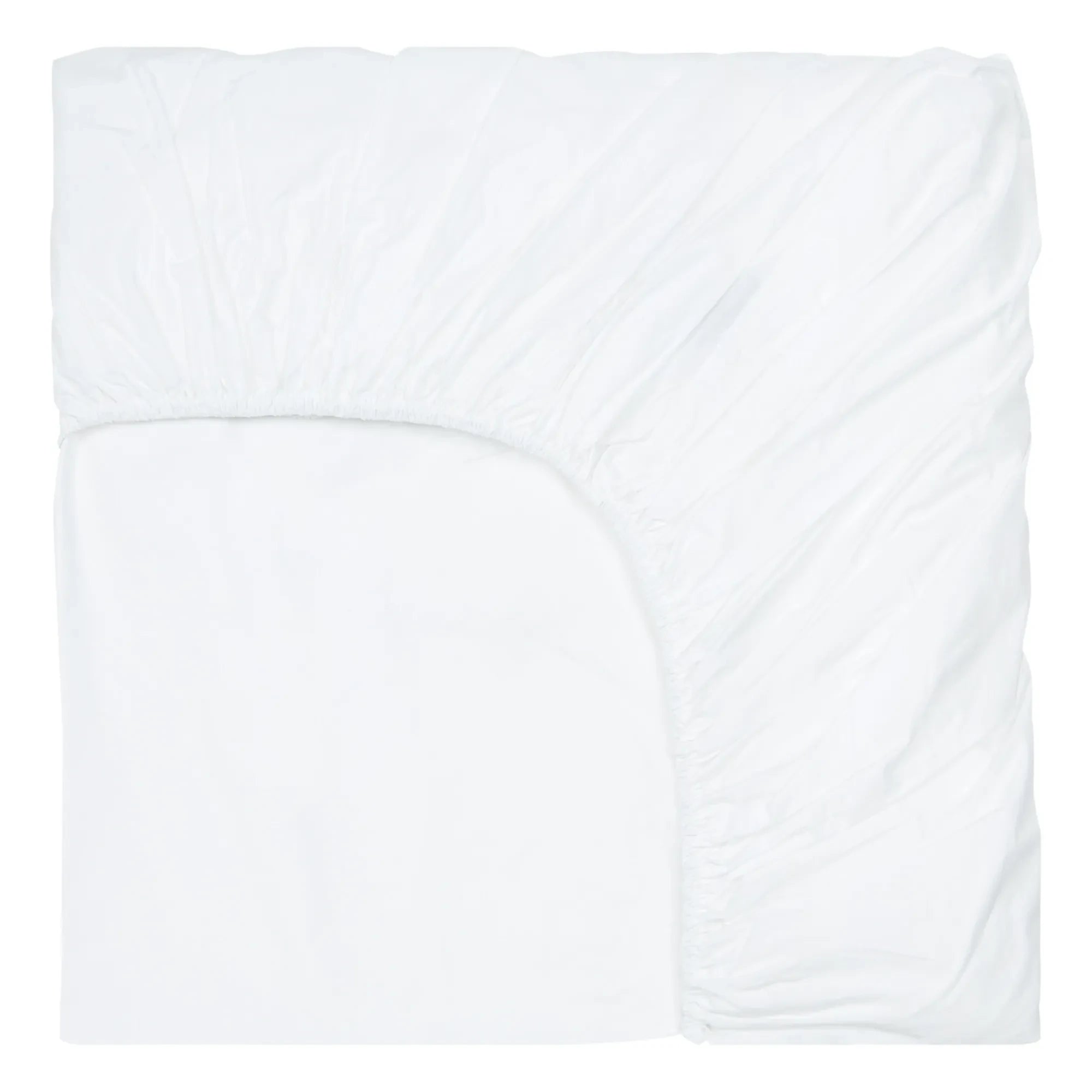 Suite 702 - Organic Percale Elastic Fitted Sheet | White