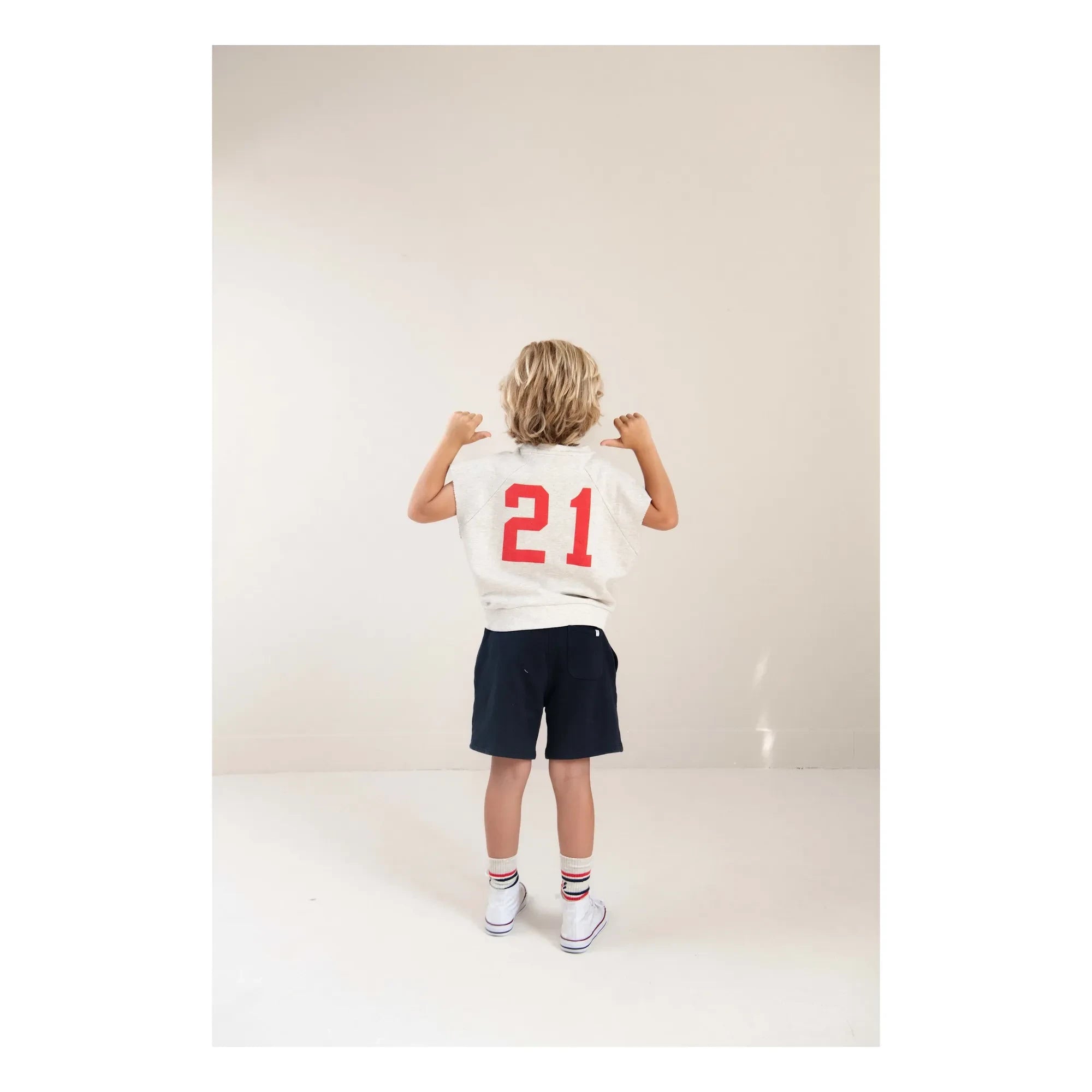 Jenest - Joey 21 organic cotton tank top sweatshirt | Light gray