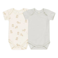 Quincy Mae - 2-Pack Bodysuits | Ecru