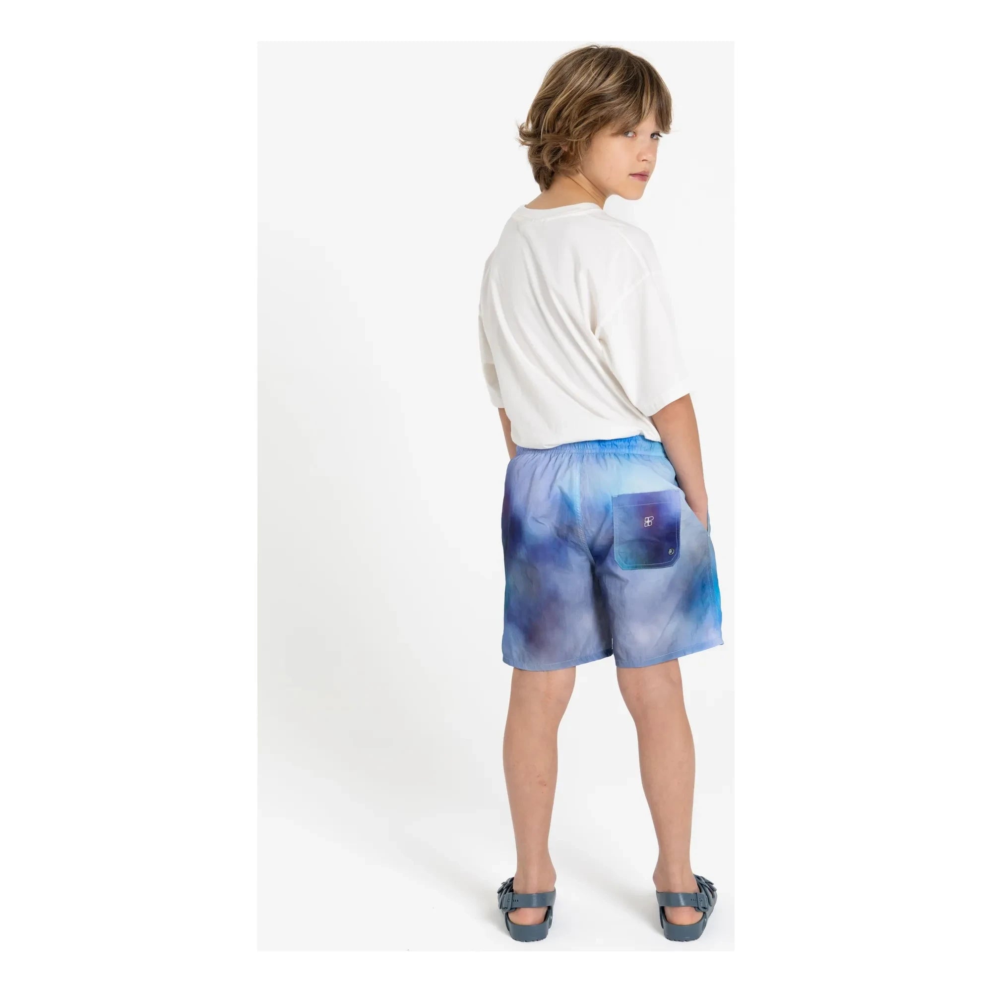 Hundred Pieces - Wave Swim Shorts | Light blue