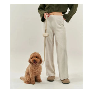 Cafide - Vegan Leather Dog Collar | Beige