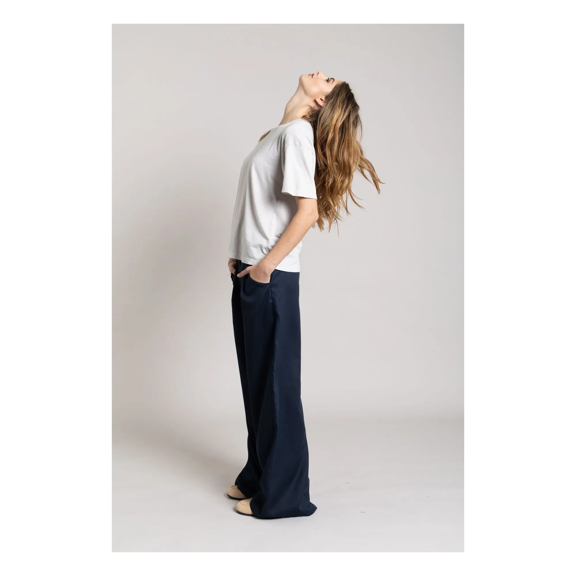 Smallable Woman - Hana Organic Cotton T-shirt | Pearl Grey