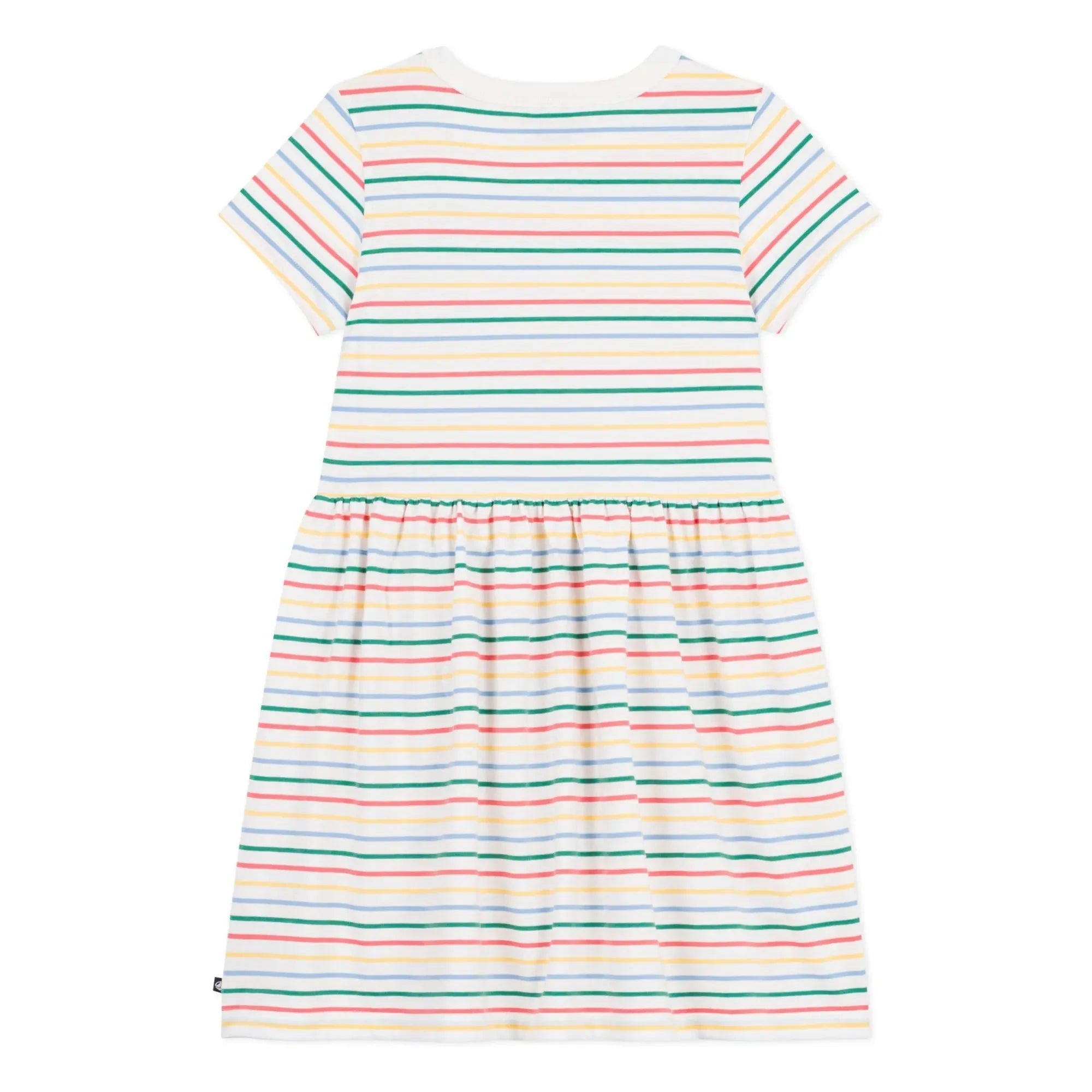Petit Bateau - Striped Dress | White