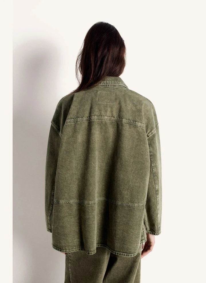 American Vintage - Uzatown Pamuklu Ceket | Zeytin