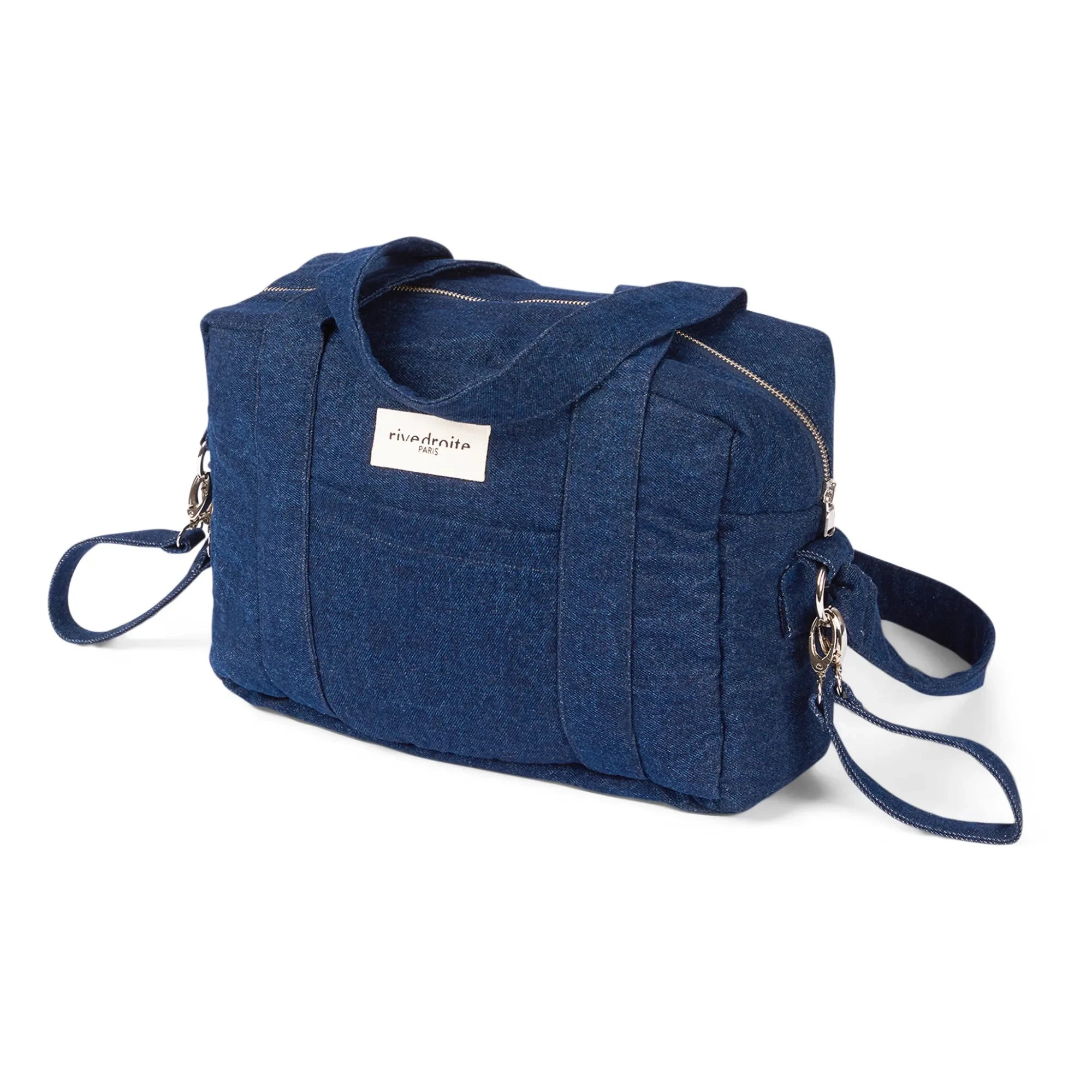 rivedroite - Mini Darcy Transformed Denim Changing Bag | Raw Denim