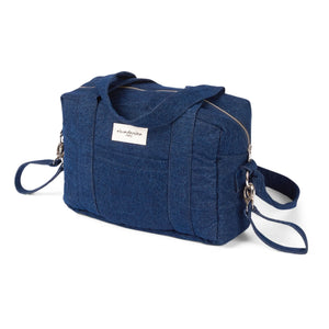 rivedroite - Mini Darcy Transformed Denim Changing Bag | Raw Denim