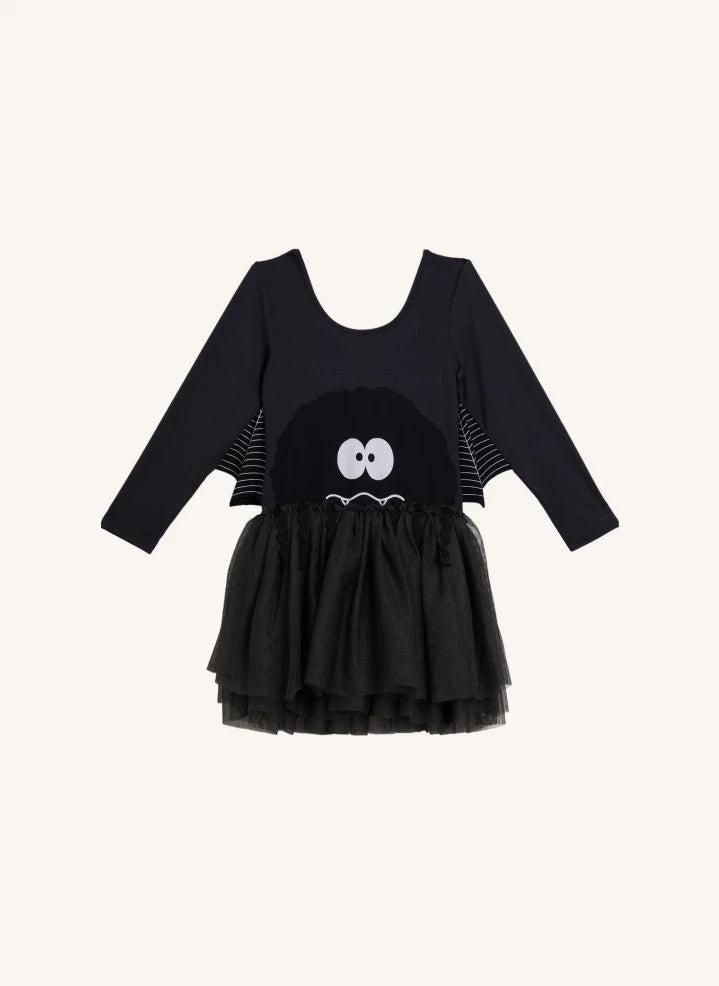 Stella McCartney Kids - Tül Örümcek Elbise | Siyah