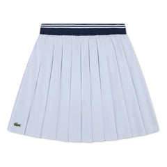 Lacoste - Recycled Fiber Pleated Skirt | Light Blue