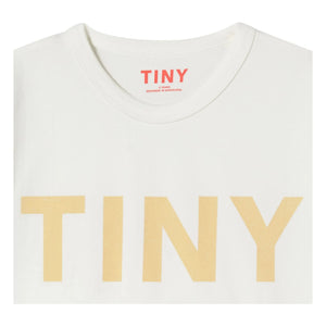 Tinycottons - Tiny Colorblock Organic Cotton T-Shirt | White