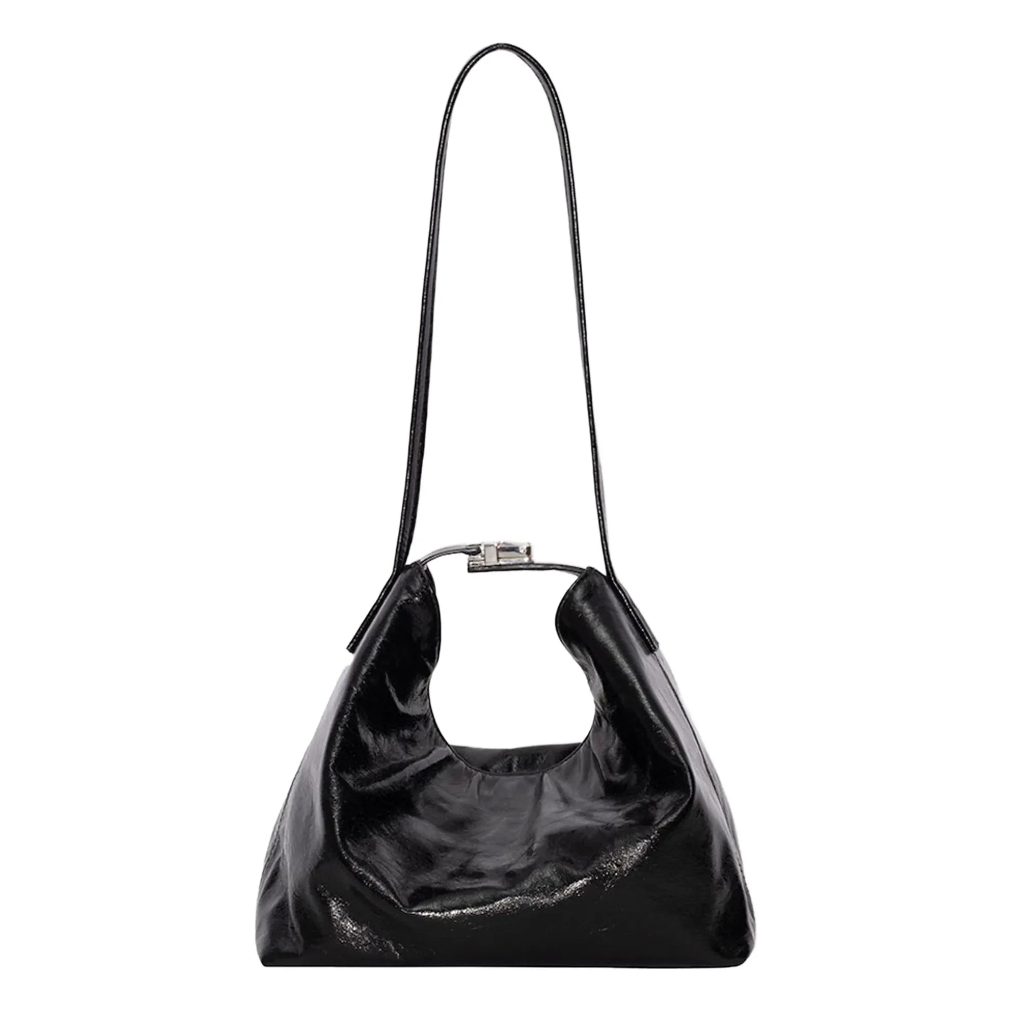 BY FAR - Bea Textured Leather Bag | Black