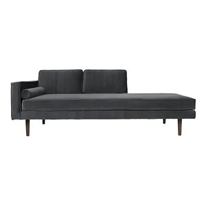 Broste Copenhagen - Wind Velvet Lounge Chair | Carbon