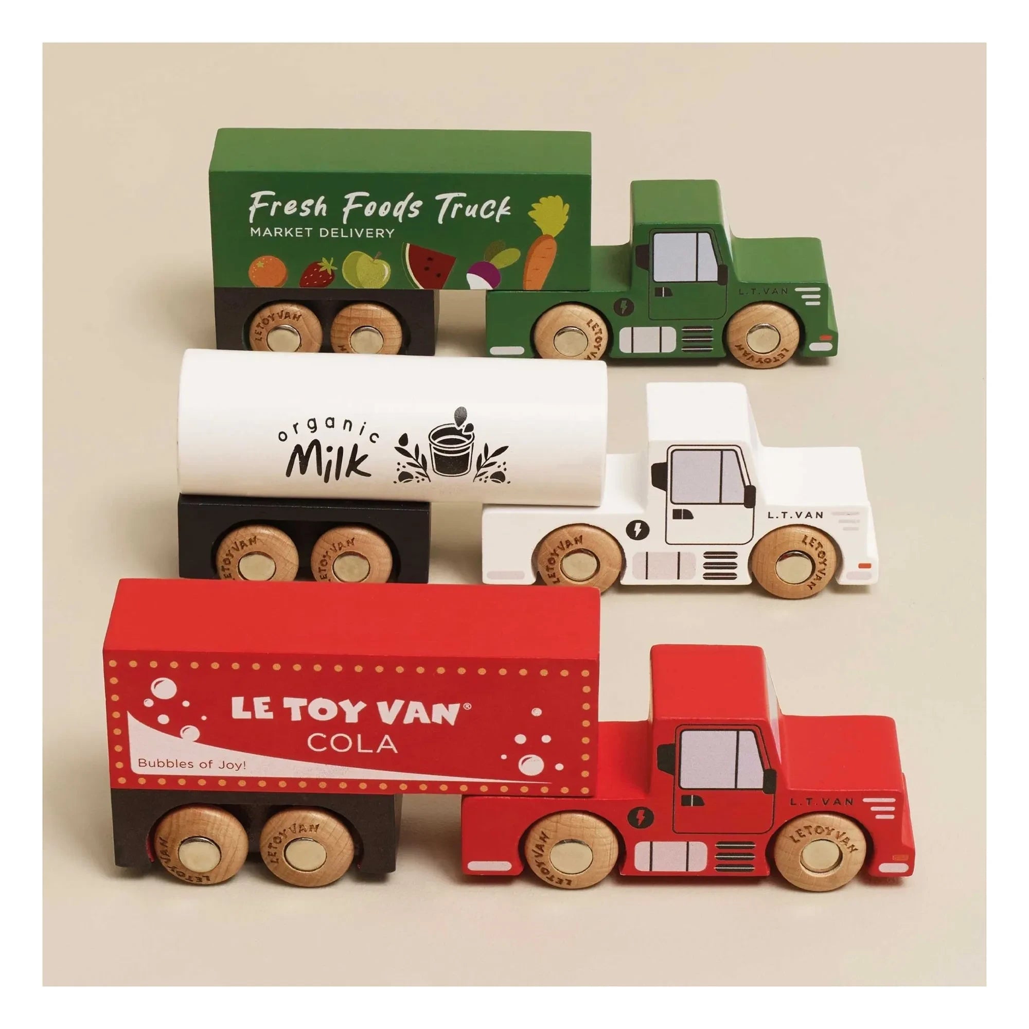 Le Toy Van - Kamyonlar ve Römorklar - 3'lü Set